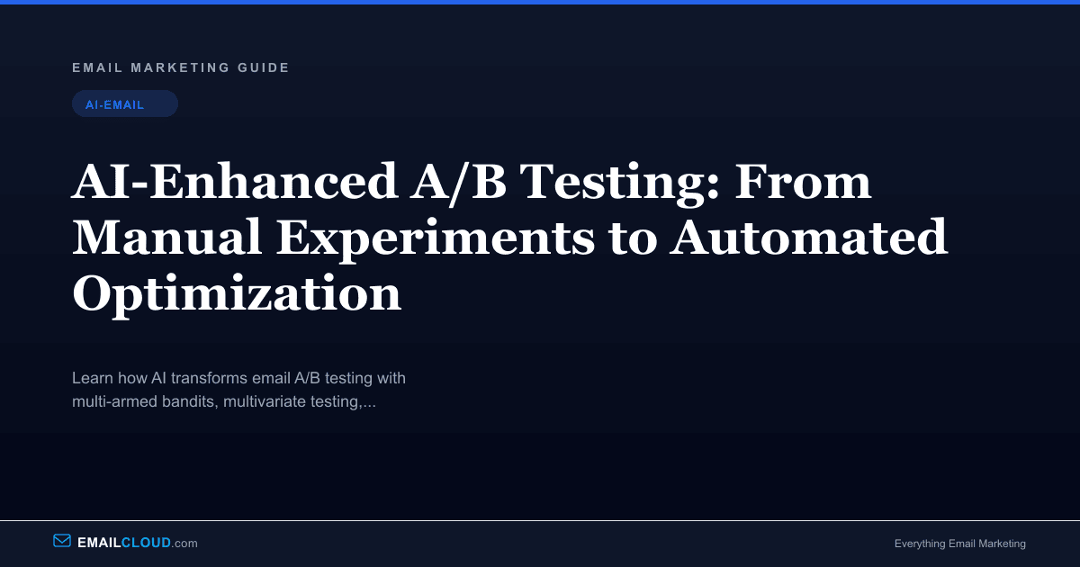 AI A/B Testing for Email Marketing | EmailCloud