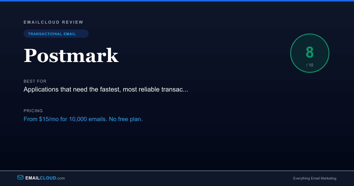 Postmark Inbox Postmark Review 2026 | EmailCloud
