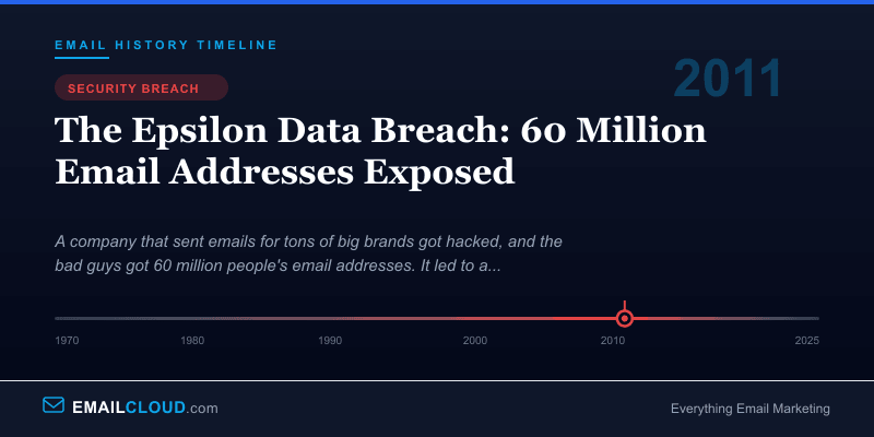 The Epsilon Data Breach: 60 Million Email Addresses Exposed — Email History Timeline 2011